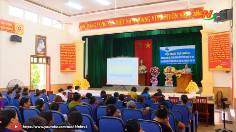 Tập huấn ứng dụng khoa học kỹ thuật trong sản xuất n&ocirc;ng nghiệp an to&agrave;n cho phụ nữ x&atilde; Gia Phong