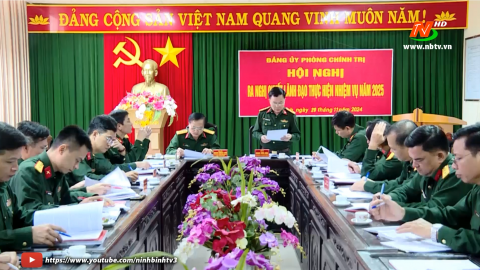 Đảng ủy Ph&ograve;ng Tham mưu, Ch&iacute;nh trị, Hậu cần- kỹ thuật ra Nghị quyết l&atilde;nh đạo thực hiện nhiệm vụ năm 2025