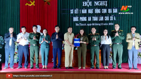 Sơ k&ecirc;́t 1 năm hoạt đ&ocirc;̣ng Cụm địa b&agrave;n quốc ph&ograve;ng an to&agrave;n l&agrave;m chủ số 4 huyện Y&ecirc;n M&ocirc;