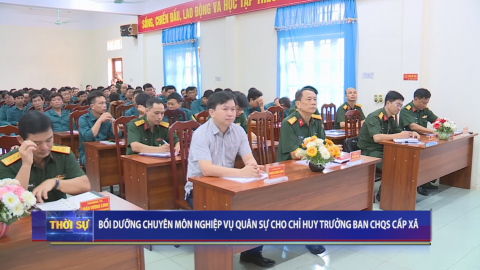 Bồi dưỡng chuy&ecirc;n m&ocirc;n nghiệp vụ qu&acirc;n sự cho Chỉ huy trưởng Ban CHQS cấp x&atilde;