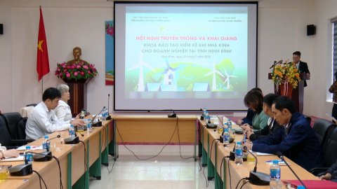 Hội nghị truyền th&ocirc;ng v&agrave; đ&agrave;o tạo kiểm k&ecirc; kh&iacute; nh&agrave; k&iacute;nh