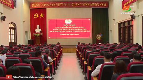 Tập huấn phương ph&aacute;p hoạt động của Ban nữ c&ocirc;ng quần ch&uacute;ng