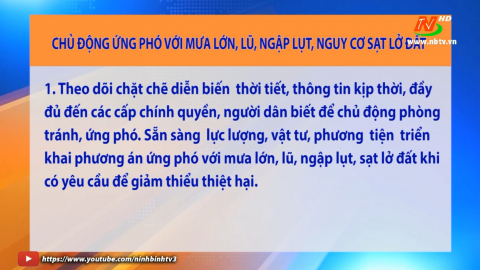 C&ocirc;ng văn của Ban Chỉ huy PCTT v&agrave; TKCN tỉnh về chủ động ứng ph&oacute; với mưa lớn, lũ, ngập lụt, nguy cơ sạt lở đất