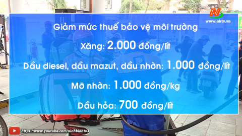 Dự kiến giảm 2.000 đồng thuế m&ocirc;i trường với xăng từ th&aacute;ng 4/2022 