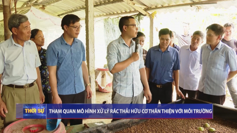 Tham quan m&ocirc; h&igrave;nh xử l&yacute; r&aacute;c thải hữu cơ th&acirc;n thiện với m&ocirc;i trường