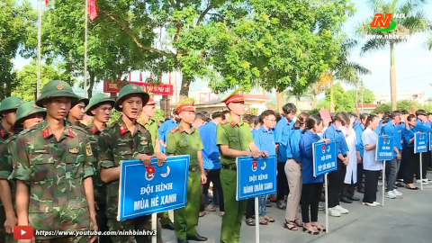 Th&agrave;nh đo&agrave;n Tam Điệp ra qu&acirc;n Th&aacute;ng Thanh ni&ecirc;n t&igrave;nh nguyện h&egrave; 2024
