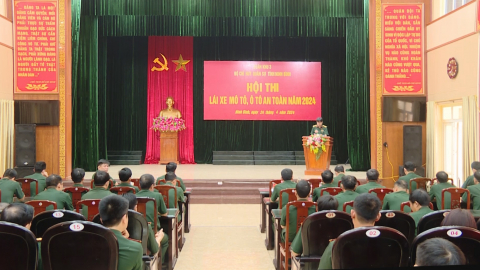 Bộ CHQS tỉnh tổ chức Hội thi l&aacute;i xe an to&agrave;n năm 2024