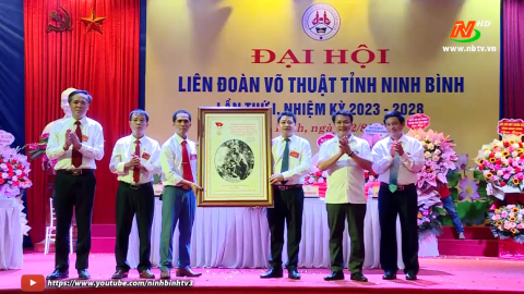 Đại hội Đại biểu Li&ecirc;n đo&agrave;n V&otilde; thuật tỉnh Ninh B&igrave;nh lần thứ I, nhiệm kỳ 2023 - 2028