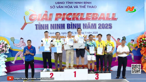 Bế mạc giải Pickeball tỉnh Ninh B&igrave;nh 2025