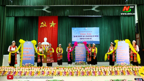 Giao lưu &ldquo;Chi hội thu h&uacute;t 100% phụ nữ d&acirc;n tộc Mường tham gia tổ chức Hội&rdquo;