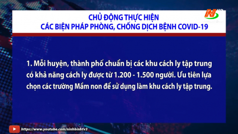 Chủ động thực hiện c&aacute;c biện ph&aacute;p ph&ograve;ng, chống dịch bệnh COVID-19
