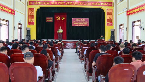 Y&ecirc;n Kh&aacute;nh kiểm tra sẵn s&agrave;ng động vi&ecirc;n qu&acirc;n nh&acirc;n dự bị năm 2022