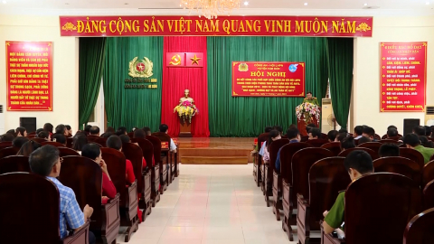 Sơ kết c&ocirc;ng t&aacute;c phối hợp thực hiện phong tr&agrave;o to&agrave;n d&acirc;n bảo vệ ANTQ