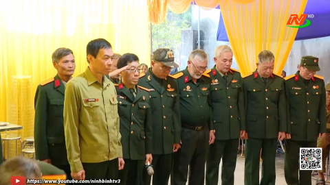 Đ&oacute;n nhận, truy điệu v&agrave; an t&aacute;ng h&agrave;i cốt liệt sĩ Vũ Văn Đ&igrave;nh 