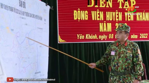 Y&ecirc;n Kh&aacute;nh diễn tập động vi&ecirc;n Qu&acirc;n nh&acirc;n dự bị năm 2022
