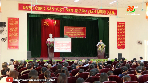 Hội nghị tuy&ecirc;n truyền, triển khai thực hiện một số nhiệm vụ c&ocirc;ng t&aacute;c d&acirc;n vận tr&ecirc;n địa b&agrave;n huyện Hoa Lư