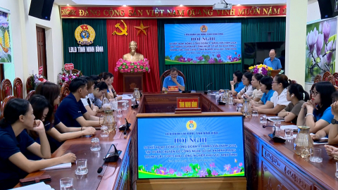 Ban C&ocirc;ng đo&agrave;n khu c&ocirc;ng nghiệp, LĐLĐ tỉnh sơ kết hoạt động 9 th&aacute;ng đầu năm