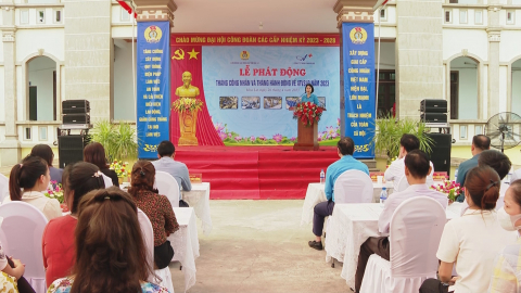 LĐLĐ huyện Hoa Lư ph&aacute;t động th&aacute;ng c&ocirc;ng nh&acirc;n năm 2023