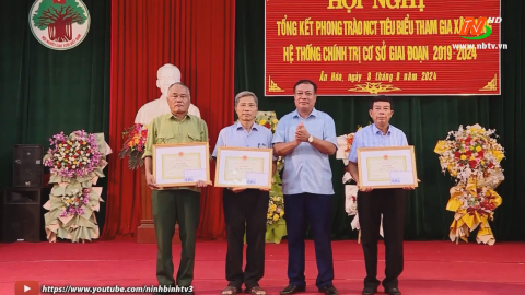 Tổng kết phong tr&agrave;o Người cao tuổi ti&ecirc;u biểu tham gia x&acirc;y dựng hệ thống ch&iacute;nh trị cơ sở tại x&atilde; &Acirc;n H&ograve;a