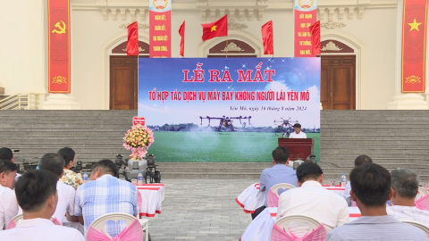 Ra mắt tổ hợp t&aacute;c dịch vụ m&aacute;y bay kh&ocirc;ng người l&aacute;i Y&ecirc;n M&ocirc;