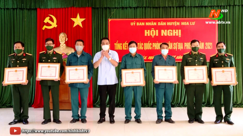 Hoa Lư tổng kết c&ocirc;ng t&aacute;c qu&acirc;n sự, quốc ph&ograve;ng địa phương năm 2021