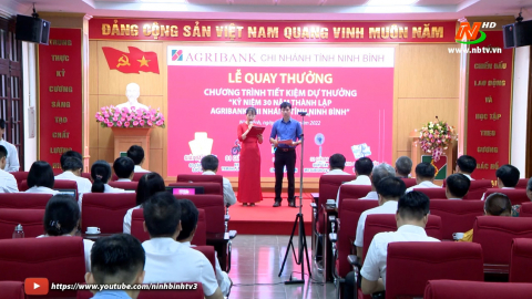 Quay thưởng chương tr&igrave;nh tiết kiệm dự thưởng