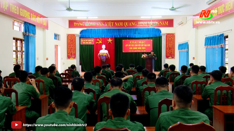 Bộ Chỉ huy Qu&acirc;n sự tỉnh tổ chức khai mạc lớp huấn luyện bổ t&uacute;c sỹ quan dự bị cấp đại đội