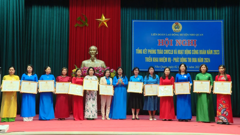 LĐLĐ huyện Nho Quan triển khai nhiệm vụ năm 2024