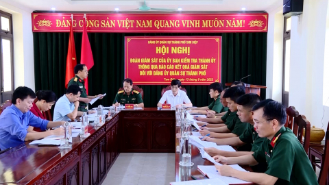 UBKT Đảng ủy qu&acirc;n sự tỉnh phối hợp kiểm tra, gi&aacute;m s&aacute;t