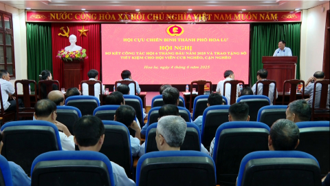 Hội cựu chiến binh th&agrave;nh phố Hoa Lư sơ kết c&ocirc;ng t&aacute;c 6 th&aacute;ng đầu năm