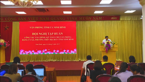 Tập huấn c&ocirc;ng t&aacute;c t&agrave;i ch&iacute;nh, kế to&aacute;n