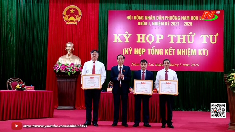 Hội đồng nh&acirc;n d&acirc;n phường Nam Hoa Lư tổng kết nhiệm kỳ