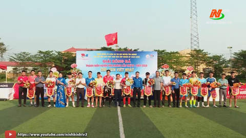 Khai mạc giải B&oacute;ng đ&aacute; Thanh ni&ecirc;n huyện Y&ecirc;n Kh&aacute;nh năm 2024
