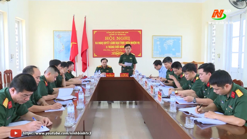Đảng ủy Qu&acirc;n sự huyện Kim Sơn triển khai nhiệm vụ 6 th&aacute;ng cuối năm 