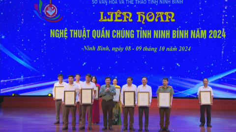 Bế mạc Li&ecirc;n hoan Nghệ thuật quần ch&uacute;ng tỉnh Ninh B&igrave;nh năm 2024