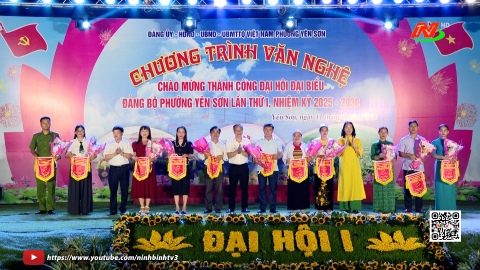 Phường Y&ecirc;n Sơn tổ chức chương tr&igrave;nh văn nghệ ch&agrave;o mừng th&agrave;nh c&ocirc;ng Đại hội