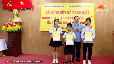 Tổng kết v&agrave; trao giải Cuộc thi &ldquo;Đại sứ văn h&oacute;a đọc&rdquo; tỉnh Ninh B&igrave;nh