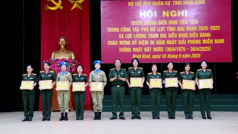 Tuy&ecirc;n dương điển h&igrave;nh ti&ecirc;n tiến phụ nữ lực lượng vũ trang tỉnh Ninh B&igrave;nh, giai đoạn 2020-2025