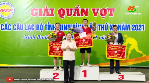 Bế mạc giải quần vợt c&aacute;c C&acirc;u lạc bộ tỉnh năm 2021