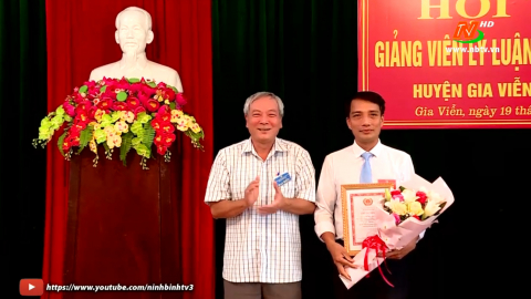 Hội thi giảng vi&ecirc;n l&yacute; luận ch&iacute;nh trị giỏi huyện Gia Viễn năm 2022