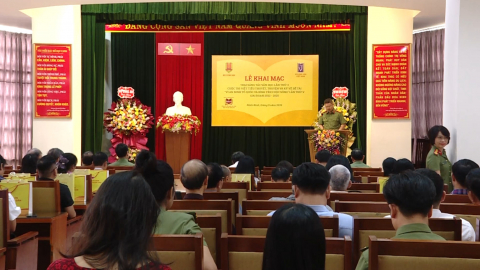 Khai mạc Trại s&aacute;ng t&aacute;c về đề t&agrave;i "V&igrave; an ninh Tổ quốc v&agrave; b&igrave;nh y&ecirc;n cuộc sống"
