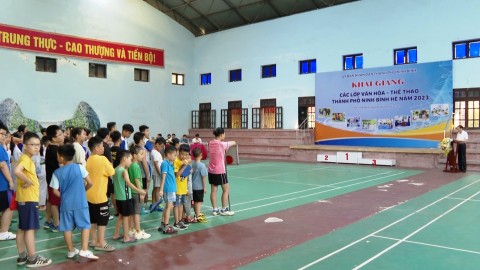 Tp. Ninh B&igrave;nh khai giảng c&aacute;c lớp văn h&oacute;a - thể thao h&egrave; 2023