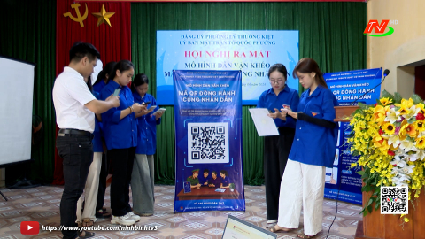 Ra mắt m&ocirc; h&igrave;nh d&acirc;n vận kh&eacute;o "M&atilde; QR đồng h&agrave;nh c&ugrave;ng nh&acirc;n d&acirc;n"