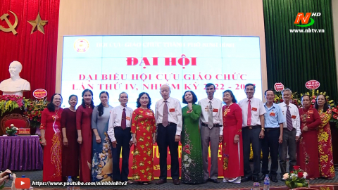Đại hội đại biểu Hội Cựu gi&aacute;o chức th&agrave;nh phố Ninh B&igrave;nh, nhiệm kỳ 2022-2027