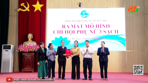 Ra mắt m&ocirc; h&igrave;nh Chi hội phụ nữ 3 sạch ở x&atilde; Y&ecirc;n M&ocirc;