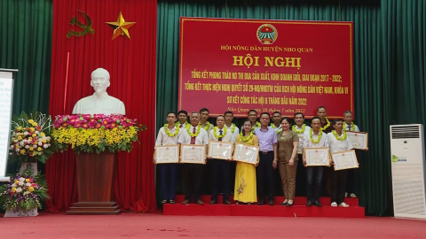 Nho Quan tổng kết phong tr&agrave;o n&ocirc;ng d&acirc;n thi đua sản xuất kinh doanh giỏi