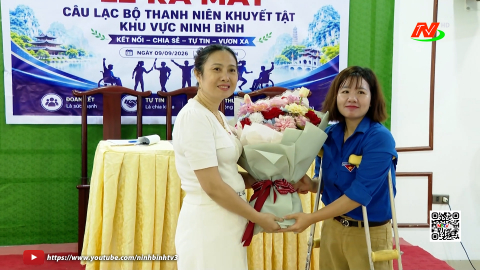 Ra mắt c&acirc;u lạc bộ Thanh ni&ecirc;n khuyết tật khu vực Ninh B&igrave;nh