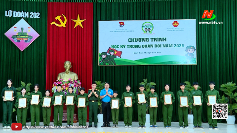 Tổng kết chương tr&igrave;nh Học kỳ trong Qu&acirc;n đội năm 2025.
