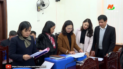 Kiểm tra c&ocirc;ng t&aacute;c phổ cập gi&aacute;o dục, x&oacute;a m&ugrave; chữ tại Kim Sơn, Y&ecirc;n Kh&aacute;nh, Hoa Lư