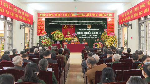 Đại hội đại biểu Hội cựu chiến binh phường Ninh Kh&aacute;nh nhiệm kỳ 2022 - 2027